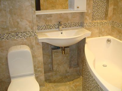 Ремонт ванной комнаты в загородном доме